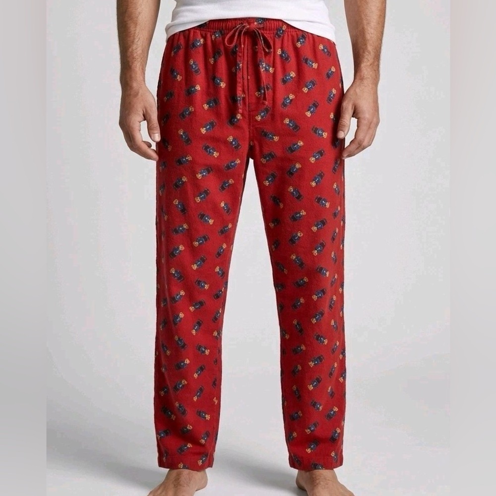 Polo Ralph Lauren Men’s Red Polo Bear Pajama Lounge Pants - S